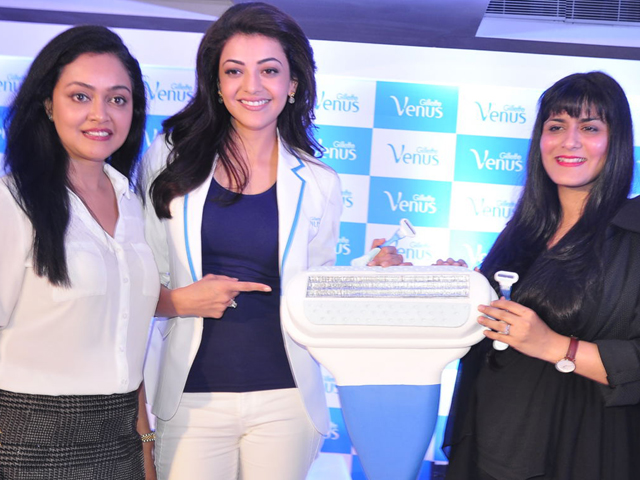 Kajal Agarwal as Brand Ambassador for Gillette Venus